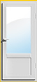 Дверь балконная стандартная (170*70 см)
